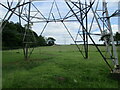 SE7767 : A  pylon  view  toward  Carthagena  farm by Martin Dawes