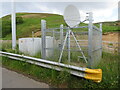 NT5156 : Mobile phone mast base and other equipment by M J Richardson