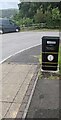 Litter & dog waste bin, Varteg, Torfaen