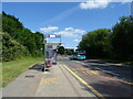 Bus stop and shelter on Thames Way (A226)