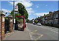 Bus stop and shelter on Dartford Road, Crayford