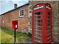 Post Box and Telephone Kiosk at Egleton