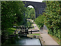 Lock No 16 and viaduct near Oxley in Wolverhampton