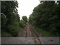 Looking along the railway