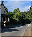 SO4910 : Cyclist number 75, Mitchel Troy, Monmouthshire by Jaggery