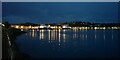 NS0864 : Bute - Rothesay - Harbour at night by Rob Farrow