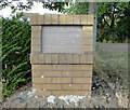 Normandy landings memorial plaque