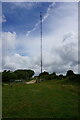 SZ4783 : Mast on Chillerton Down by Ian S