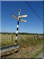 Fingerpost on Seasalter Road