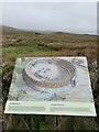 SH7038 : Amphitheatre information board at Tomen-y-mr, Trawsfynydd by Meirion