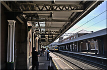 SP3692 : Train departing by Bob Harvey