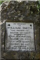 Plaque on the William Smith memorial