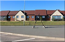 SO7036 : New houses on Leadon Way, Ledbury by David Howard