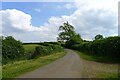 Nevill Holt Road running south from Nevill Holt