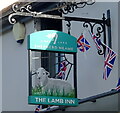 Sign for the Lamb Inn, Swanley Village