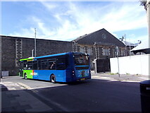 SU1484 : Bus turning from Emlyn Square into Bristol Street by Basher Eyre