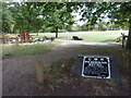 Historic sign in New Swindon Park