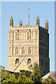 The tower of Tewkesbury Abbey