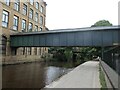 SE1438 : Covered Bridge over the Leeds & Liverpool Canal at Saltaire by Stephen Armstrong