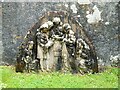 NS0863 : Bute - Rothesay - St. Mary's Chapel - Finely carved gravestone by Rob Farrow