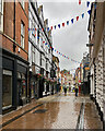 Derby: a wet morning in Sadler Gate