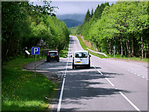 NH2311 : Layby on the A887 near MacKenzie's Cairn by David Dixon