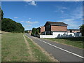 Cycleway and footpath by houses on Elmore