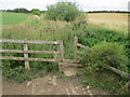 Small footbridge on public footpath