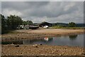 NY6986 : Kielder Water Sailing Club and low water levels 2022 by Chris