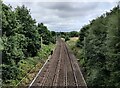 SP0392 : Railway tracks at Hamstead by Mat Fascione