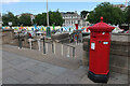 TG2208 : Norwich Market and Penfold post box by Hugh Venables