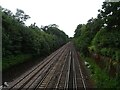 Railway towards Weybridge Station