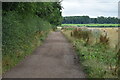 Footpath on track south of Edgmond