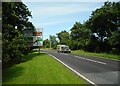 Approaching a junction on the A81