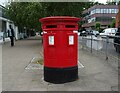 Double aperture Elizabeth II postbox on Station Road, Addlestone