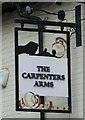 Sign for the Carpenters Arms, Camberley