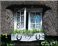 Shrivenham : window of thatched cottage