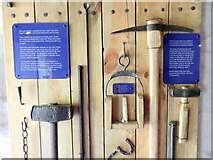 NY8243 : Blacksmith's tools, Killhope Lead Mining Centre by Andrew Curtis
