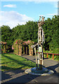 Sculpture of Henry Pease by Hilary Carmel and Michael Johnson, Pease Park, Saltburn