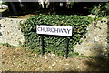 SU1590 : Churchway sign by Geographer
