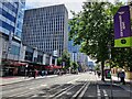 Broad Street in Birmingham city centre