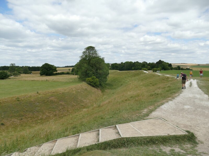 Avebury henge - ditch and bank © Stephen Craven :: Geograph Britain and ...