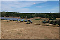 TL1766 : Solar farm below Grafham Water dam by Hugh Venables