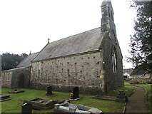 ST0080 : North side of St Illtyd's Church, Llanharry by Jaggery
