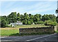 Roadside stone wall