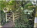 Gate on the footpath to Bowmans Mill