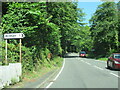 The A494 north at junction for Brithdir