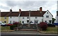 War Memorial and houses on High Street, Odiham