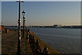 SJ3389 : Promenade along the Mersey, Albert Dock, Liverpool by Christopher Hilton