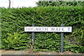 Hogarth Walk street sign, Gunton, Lowestoft